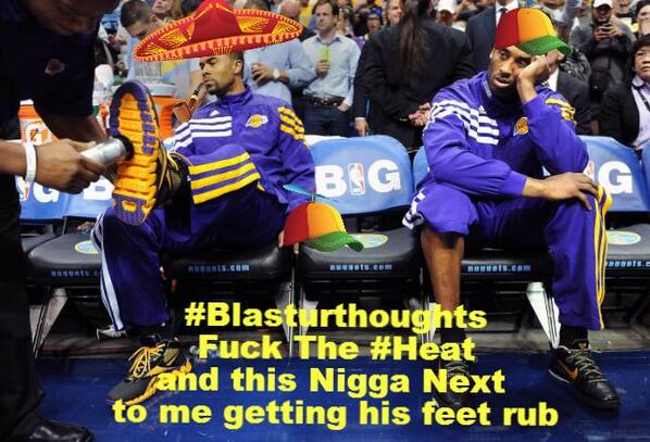 Blasturthoughts's tweet image. @cchopz #LakersFan #Blasturthoughts #LA #FUCKTHEHEAT #LMAO #WHYBLAST #DOTHIS