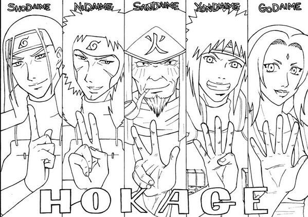 Shodaime, Nidaime, Sandaime, Yondaime, Hokages edotensei