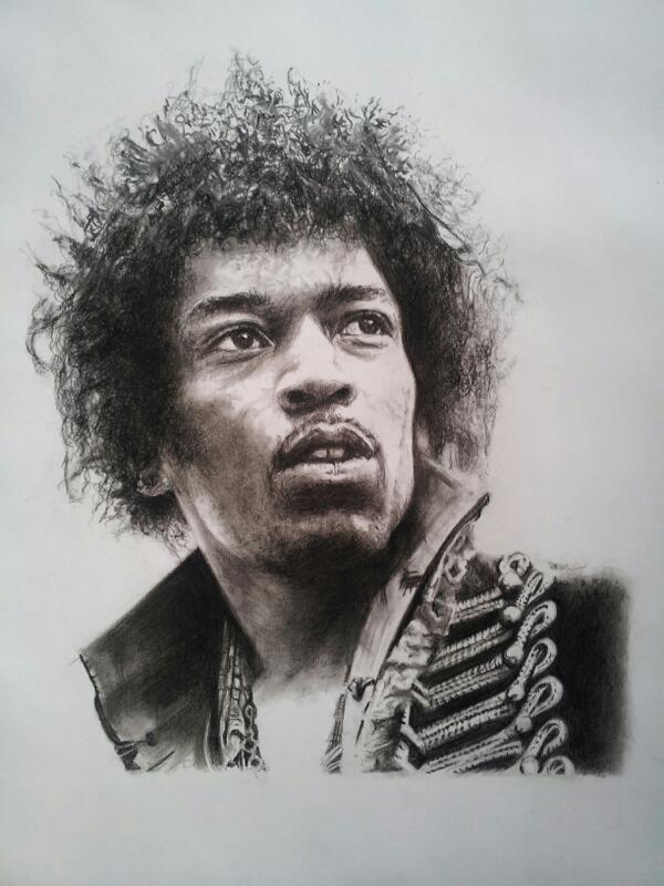 mr_art1975's tweet photo. Plz rt my #jimihendrix  pencil drawing.10% of this bank holiday wkd.use code "bank"at www http://t.co/GYqQ2fx01t http://t.co/PNJcpjTMmt