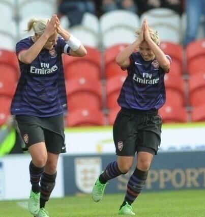 Jordan Nobbs and Stephanie Houghton