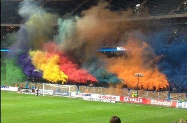 Away Days on Twitter: "Djurgarden fans at the Swedish Cup Final yesterday. http://t.co/Stt8UCinRC" / Twitter