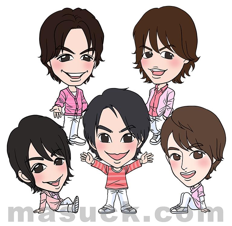 ますっく イラストレーター 集英社myojo13年5月号予告イラスト Sexy Zone 上段左より 中島健人 菊池風磨 下段左より 松島聡 佐藤勝利 マリウス葉 Http T Co Nhinfnorlo Twitter