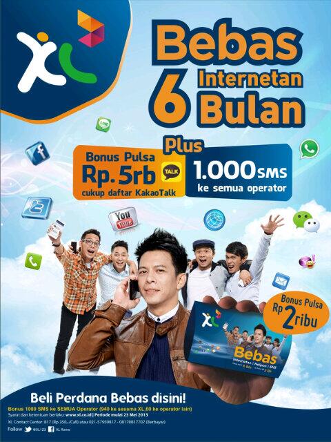 myXL_BaliNusra's tweet photo. Nikmati #bebas internetan 6bulan plus bonus pulsa 5rb dg daftar KakaoTalk dengan #xlbebas cc @infolombok http://t.co/LvTP483mmr