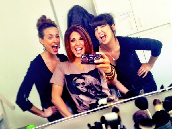 Rosats's tweet photo. Last day on #ChristmasShare @hallmarkchannel w/ rad h&m team @lxrotundo and @SuperSidLicious ! (& a lil #Beyonce) http://t.co/5HxOGD94IW