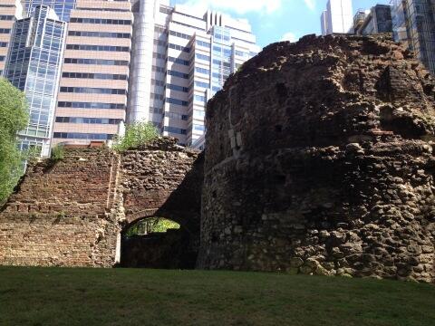 katequinsey's tweet image. Roman London today (London Wall) #UK2013