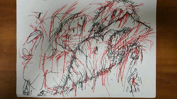 小林ゆう画伯が描いた３羽の鳩を写真を撮ってびっくりさせないために描いた絵が話題にｗｗｗｗｗ Togetter