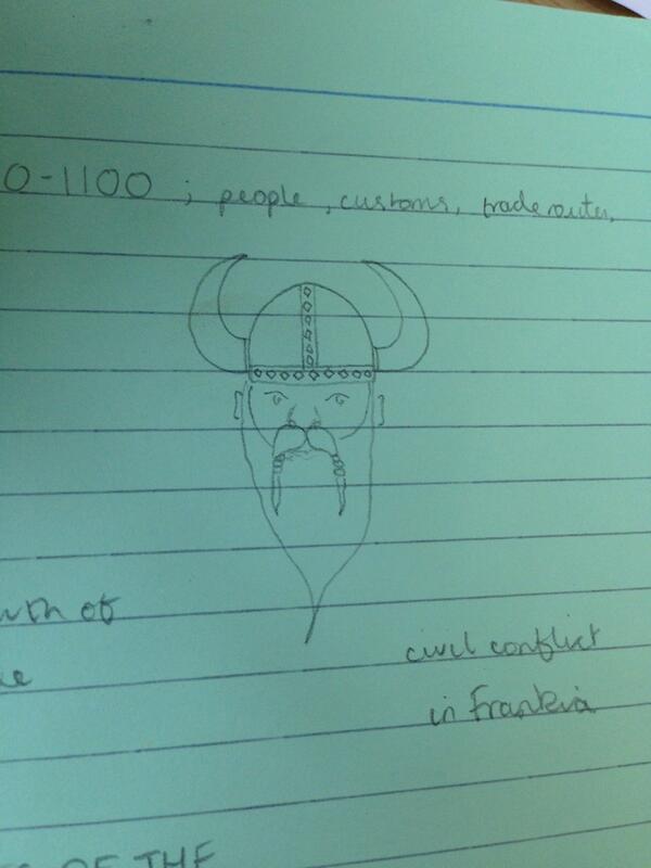 JessicaFoster93's tweet image. Extremely productive Viking revision #jokes #needtoconcentrate #cantevendraw
