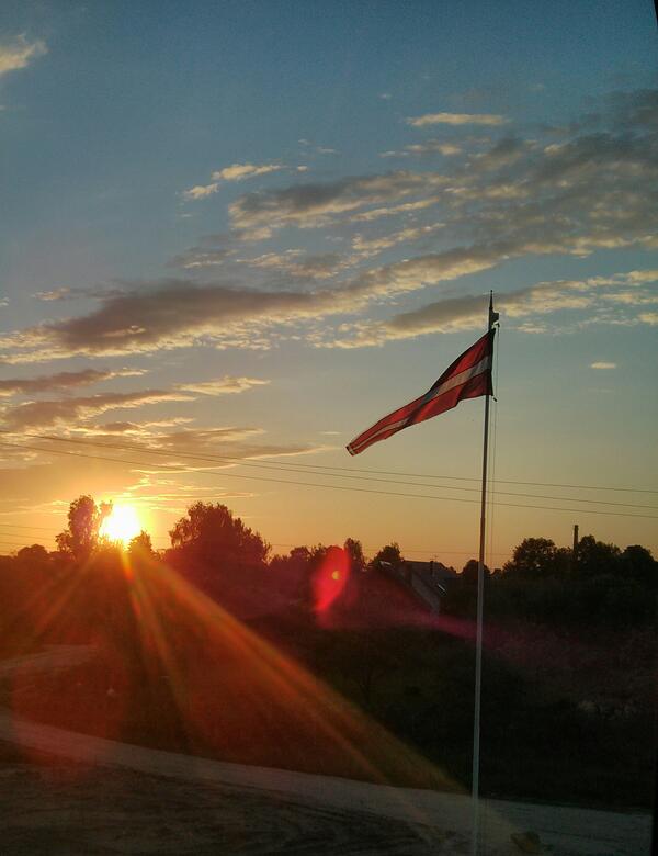 A perfect sunset from my window