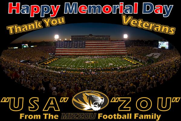 MU_Coach_Jones's tweet photo. #USA “@MU_Coach_Walker: Happy Memorial Day from the Mizzou Football Family http://t.co/A8BkRAjbLA”