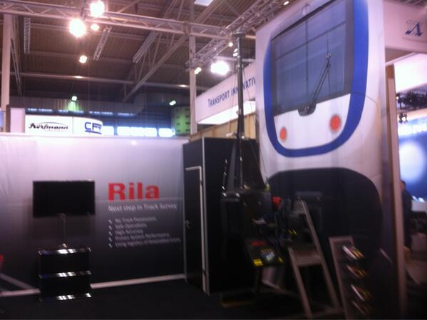 Raildata is on the IAF in Muenster. Showing here unique Rila measuring device  .