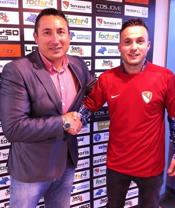 TerrassaFC's tweet photo. Jaime Fuentes, Mig-centre de 28 anys i  procedent de l'AE Prat de Segona B, es nou jugador per la 2013-2014. http://t.co/pUkUcwubbf