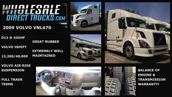 WDTI9384's tweet image. 2009 #VOLVO WITH #ISHIFT! $41,900 !! 
WHOLESALEDIRECTTRUCKS.COM