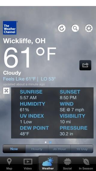 MGuttu's tweet image. The #Weather in Wickliffe, OH is Cloudy, 61°
Visit weather.com for more