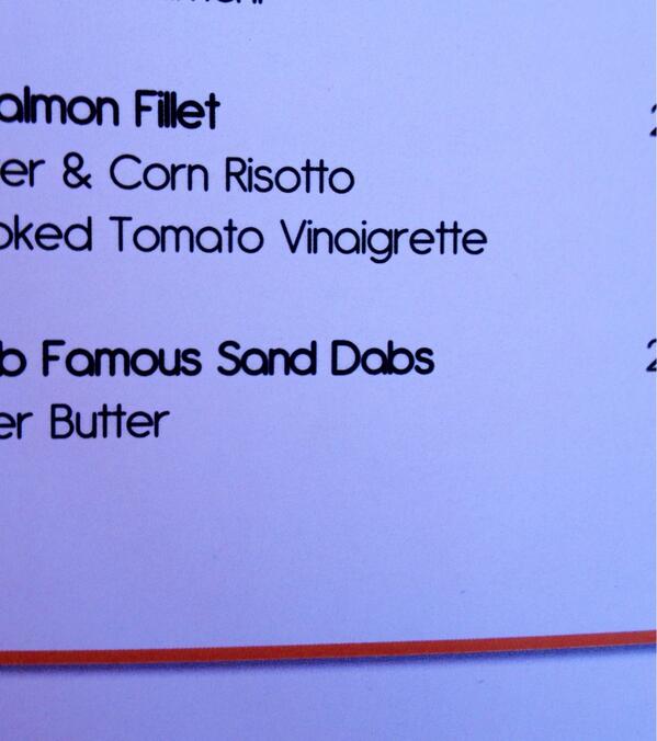 Sara_Chesser's tweet photo. @HolzEmily saw the word dab today and naturally thought of you, even if it was on a menu http://t.co/EJhiVBu9G8