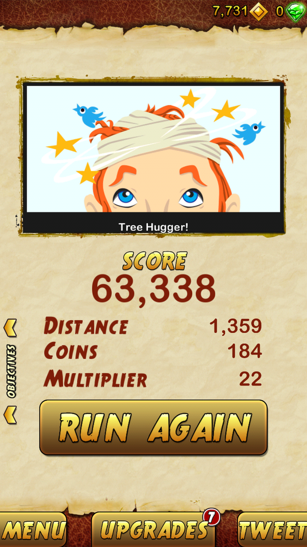 randallsweat's tweet photo. I got 63338 points while escaping from a Giant Demon Monkey. Beat that! http://t.co/A2hxOmzFt4 http://t.co/e41lK3amfU