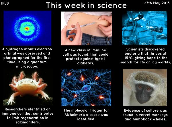 Elise_Andrew's tweet photo. It was a good week for science. Full references on IFLS. http://t.co/Wn5OAXp0T0