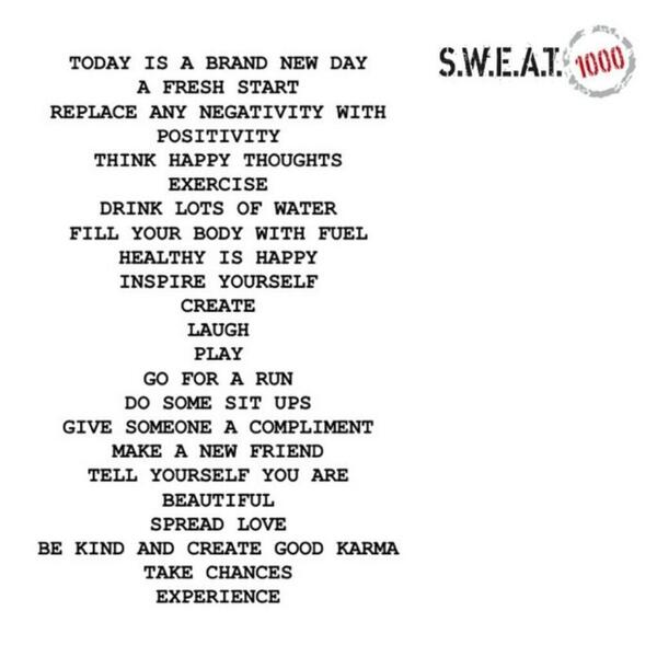 LisaRaleighSA's tweet image. Some nice motivation
to start your day... Thanks @SWEAT1000 !! 👍