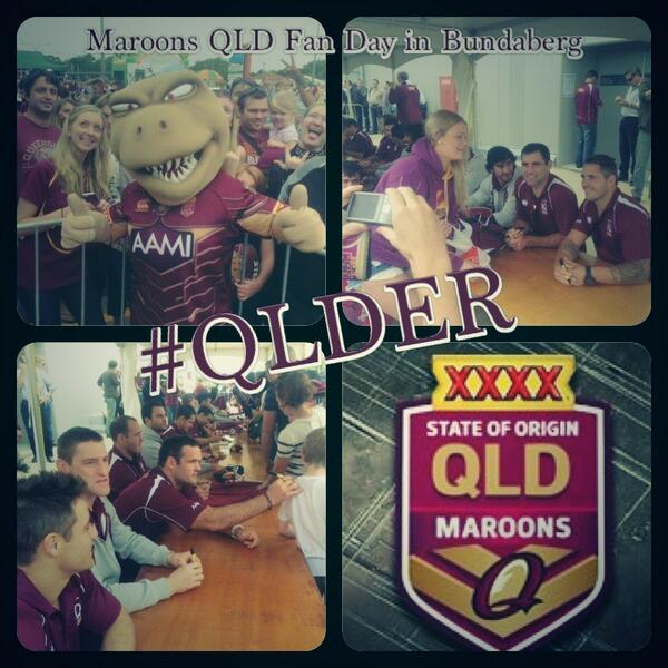 All the action from the team's Fan Day in Bundaberg so far #QLDER #Origin