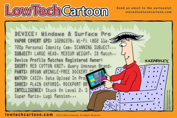LowTechCartoon's tweet image. Tablets use facial recognition to combat fraud, but may be doing other things with the lens: lowtechcartoon.com