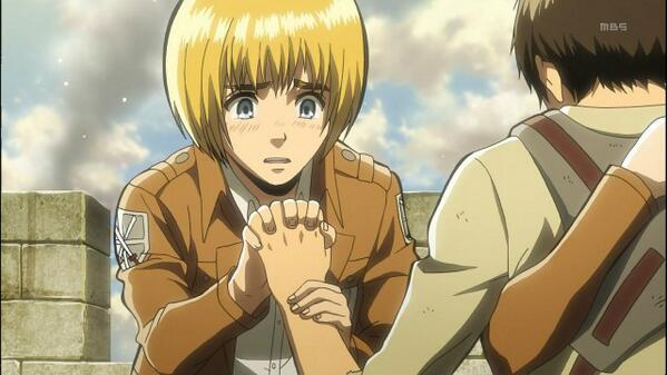 さきたそ Di Twitter 進撃の巨人8話のアルミンとエレンがどう見ても恋人繋ぎです本当にありがとうございました Http T Co Xawvd77eeq