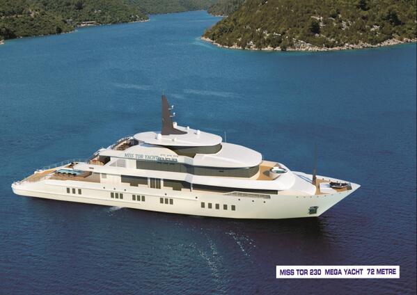 Miss Tor 230 Mega Yacht 72 metre 
#AşıkOlurum