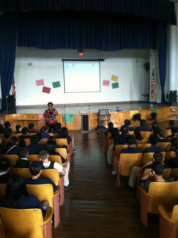 AdamWolfe8's tweet photo. LMS Students learning about cyber bullying! #techpass http://t.co/i0IKKo1WJ3