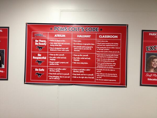 Parkway central middle working toward mission! #pkwymission