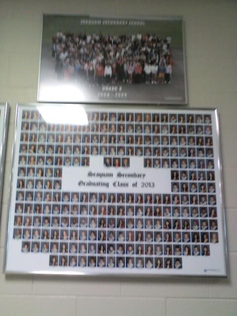 Grads! Go check out your grade 8 photo and your grad photos in the alumni hallway! #grad2013 #goodlookingclass