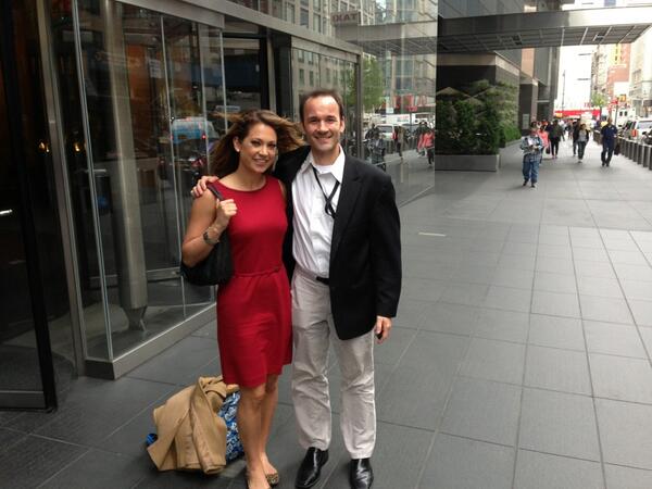 Ginger_Zee's tweet photo. What a treat to see one of my oldest weather friends @ToddBorekWx @NBC_25 alumni #weyi http://t.co/DxY9U5HwKj