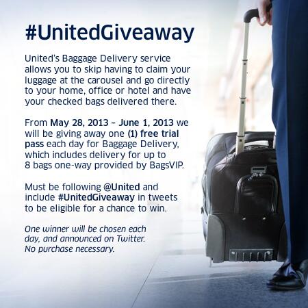 baggage delivery service united