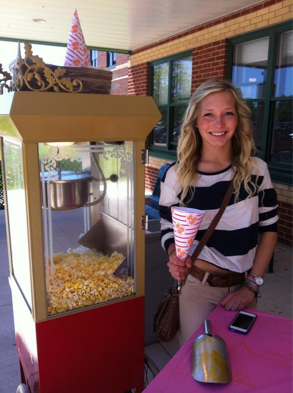 Come get your popcorn!!!! #springcarnival one dollar !
