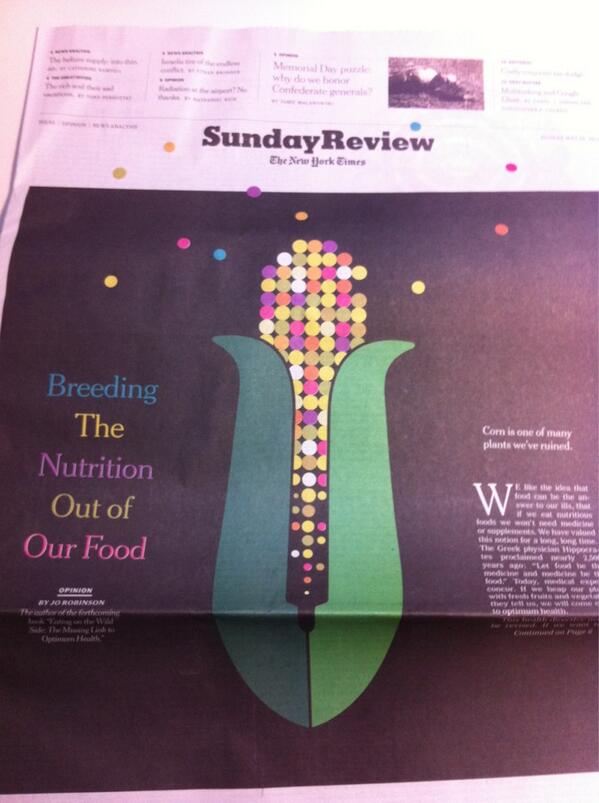 Mikal28's tweet image. @nytimes "breeding the nutrition out of food" #sortingnewspaper #morningjob #interestingarticle