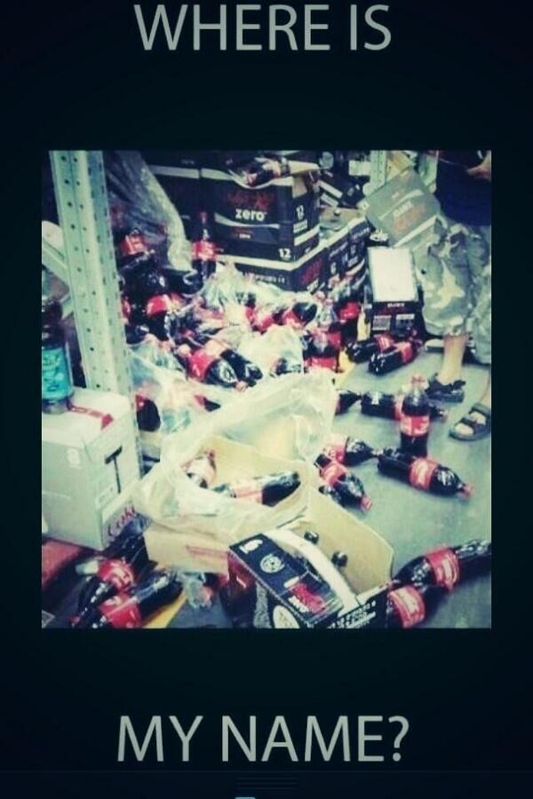 ExpressEye's tweet image. How many of us have found this a tad annoying over the last few weeks? #cocacola #findmyname #annoying