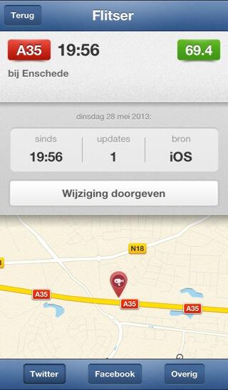 Flitser op de A35 bij hmp 69.4 flitsmeister.nl/MUat6IJ