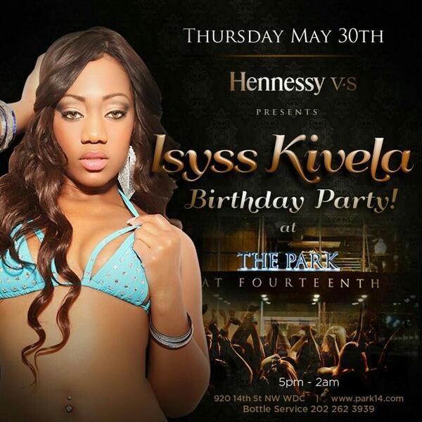 IsyssKivela's tweet photo. 05.30.13 #HENNESSYxISYSS BDAY Celebration @Parkat14th #TeamHennessy #DC @miltonbyates #primoevents @primoisfocused http://t.co/hXYwdrRgn9