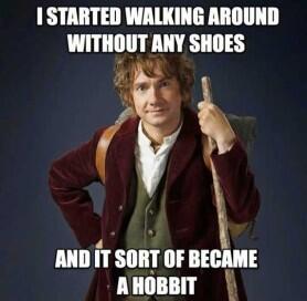 ShireKitty's tweet image. MEOW!! I always walk without shoes, another way i would fit in, in the Shire