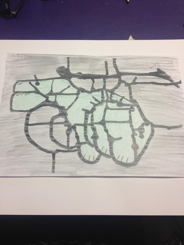 MariaMrk90's tweet photo. How are you finding my baby dinosaur? :) #visarts13 http://t.co/0gYJBjVFS3