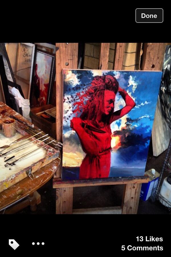 #ChrisSheridan hasn't touched a brush in 6 months... come check out this #inprogress #oilpainting Sunday