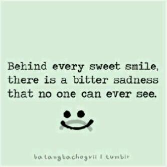 LoLi_Truth's tweet photo. Behind every sweet smile, there is a bitter sadness that no one can ever see :): http://t.co/kP3DDUUSKL