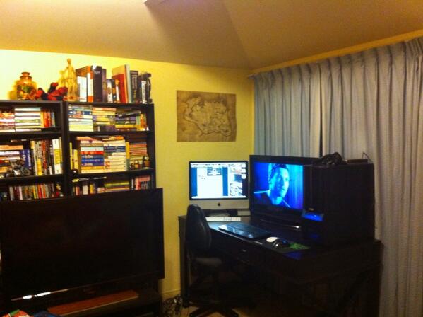 foxsyd's tweet image. My gaming/entertainment set up. #Beast #PCGames #geekspace