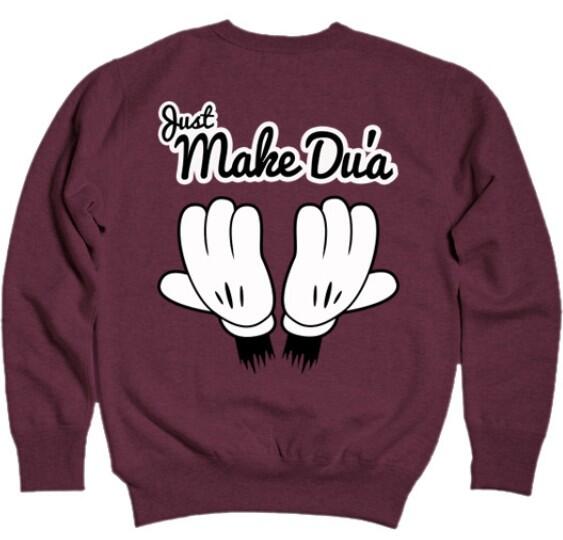 Kaval93's tweet photo. JUST MAKE DUA' Love this crewneck ❤❤ http://t.co/q0wxfAiOnW
