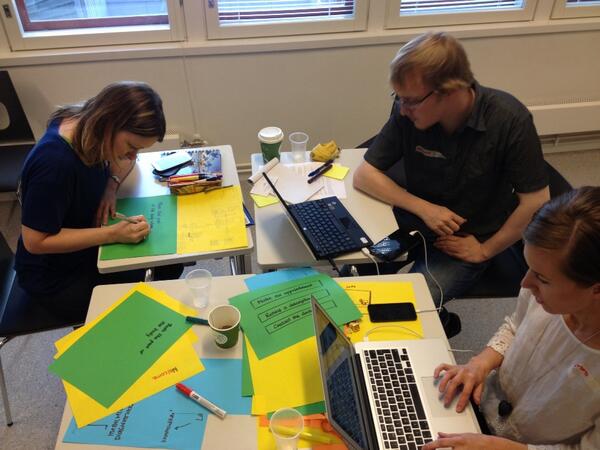 ServiceJamTurku's tweet photo. #doingnottalking, don"t we just love that flow! #ggovjam #govjamturku #figjam13 http://t.co/XJ2TmLadme