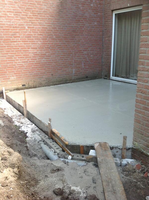 vloer gestort bij verbouwing in schalkhaar