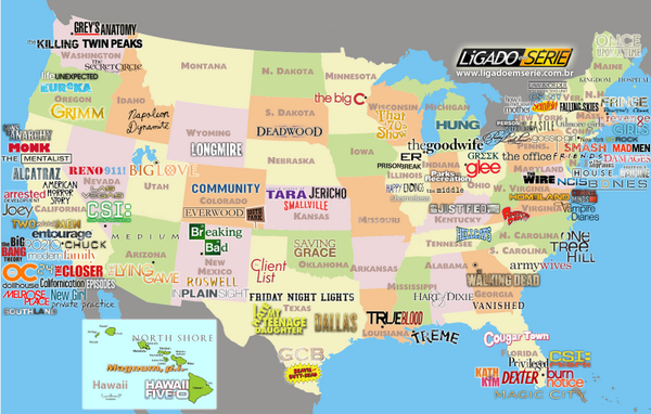 TvisoNews's tweet photo. Mapa con la localización de las series en territorio USA. NY y California congregan a la mayoría de ellas. #series ^^ http://t.co/8M8MCEEIAH