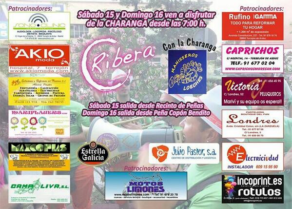 Aquí os dejamos la info del charangazo a cargo de los brutales <a href="/ManisseroS/">CharangA ManiSseros</a> #FiestasTorrejon2013