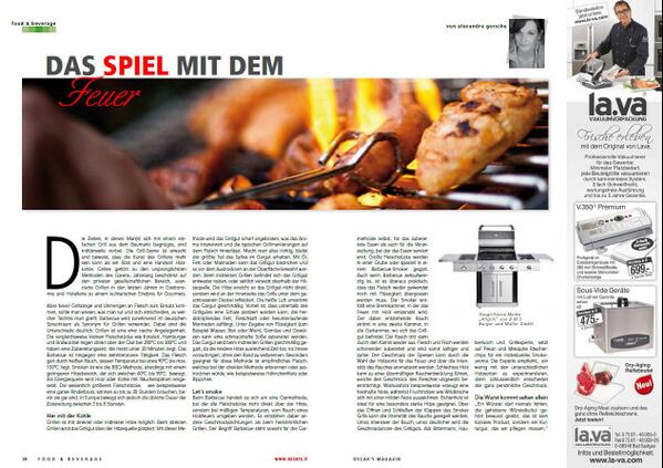 +++Grillen - das Spiel mit dem Feuer+++

oscars.li