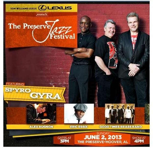 Birmingham, check us out this Sunday at the Preserve Jazz Festival. 5pm #goodtimes