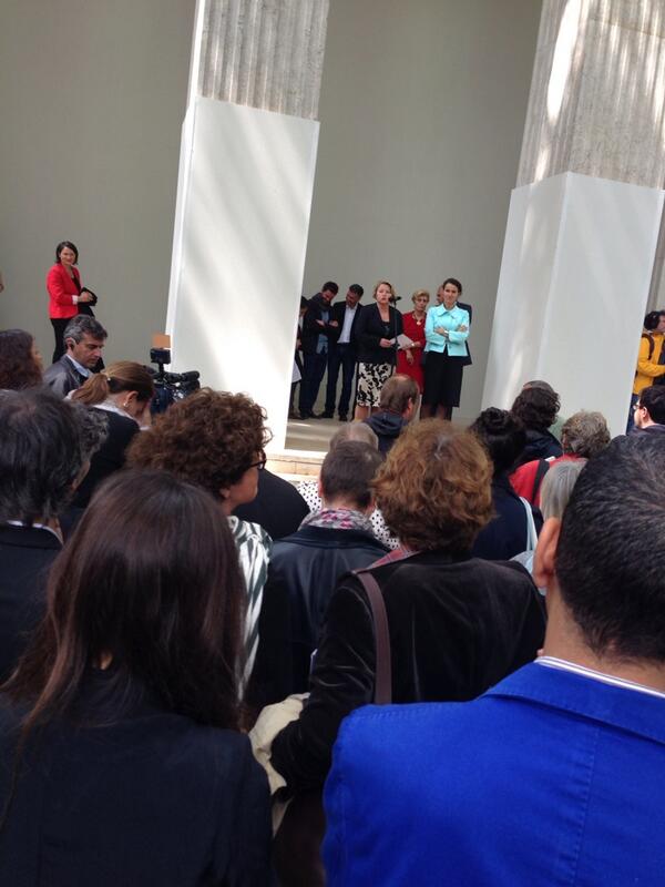 Eröffnung der französischen und Deutschen Pavillions auf der  Biennale in Venedig...