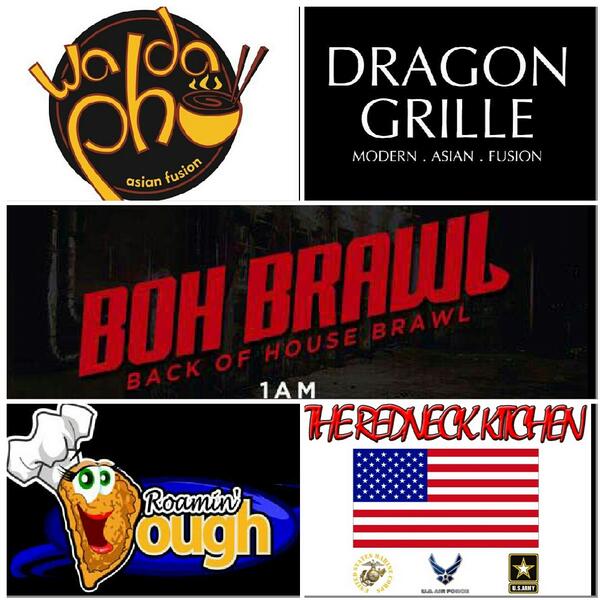 GAfunnelcakes's tweet image. ITS GOING DOWN! Jun 1, 10p-2:30a @TommyRockers #BOHBRAWL @RoaminDough @DragonGrille @RedneckKitchen @jolenemannina
