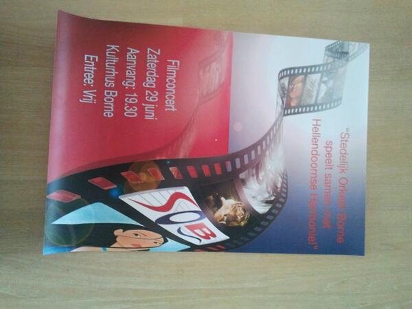 Ze zijn binnen! De posters voor het Sob Filmconcert, als dat geen uitnodiging is?!